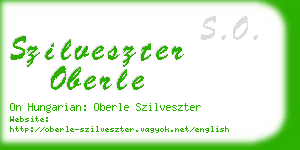 szilveszter oberle business card